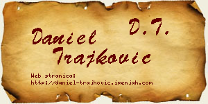 Daniel Trajković vizit kartica